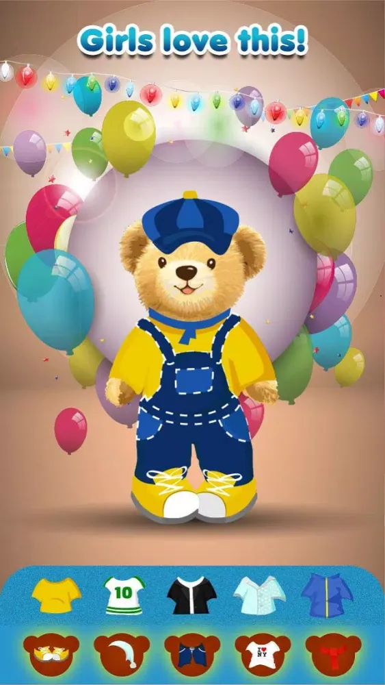 ภาพหน้าจอของ Cute and Cuddly Teddy Bear Dress Up Game