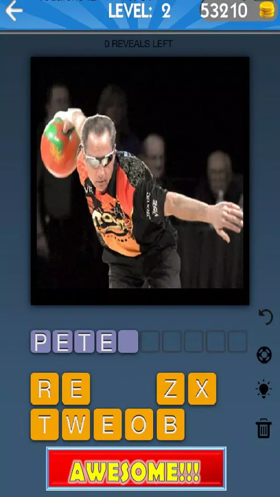 Bowling Quiz - Guess Who Legends And Heroes Fan Edition スクリーンショット
