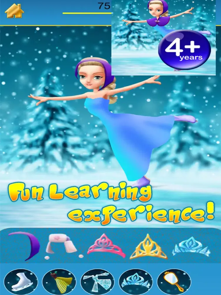 My Ice Skating Snow Princesses Draw And Copy Game - Free App iPad  스크린샷