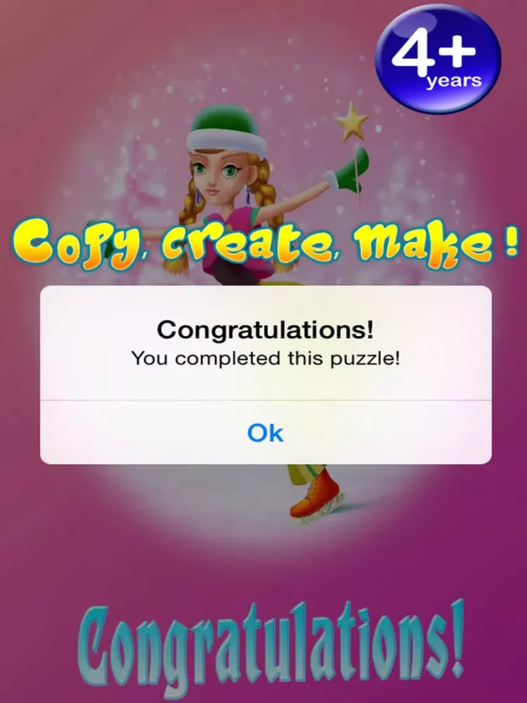 My Ice Skating Snow Princesses Draw And Copy Game - Free App iPad  스크린샷