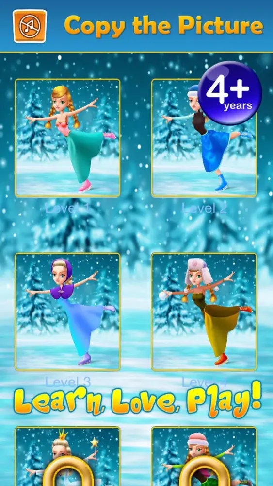 My Ice Skating Snow Princesses Draw And Copy Game - Free App 스크린샷