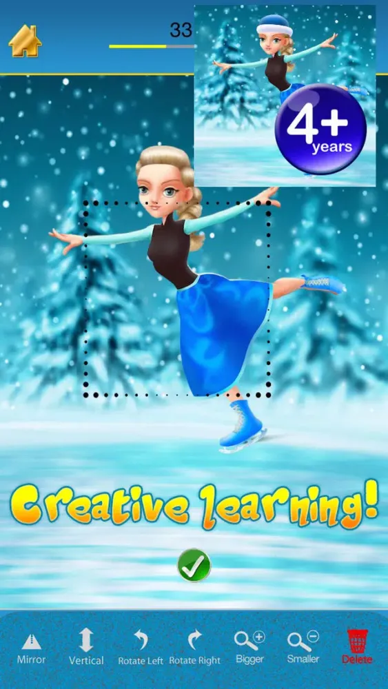 My Ice Skating Snow Princesses Draw And Copy Game - Free App 스크린샷