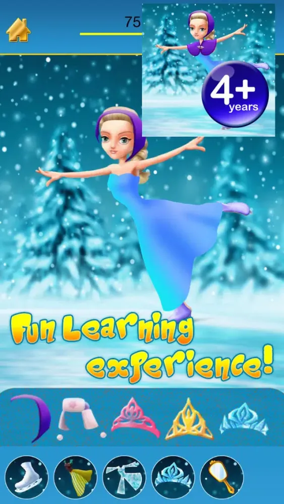 My Ice Skating Snow Princesses Draw And Copy Game - Free App 스크린샷