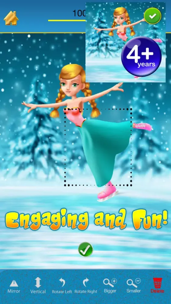 My Ice Skating Snow Princesses Draw And Copy Game - Free App 스크린샷