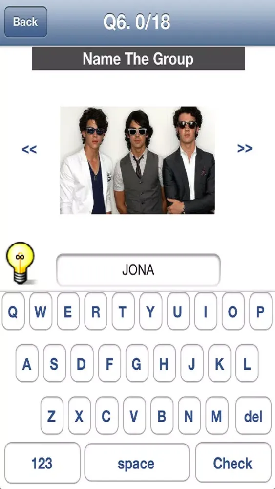 Zrzuty ekranu US Pop Music Trivia Quiz