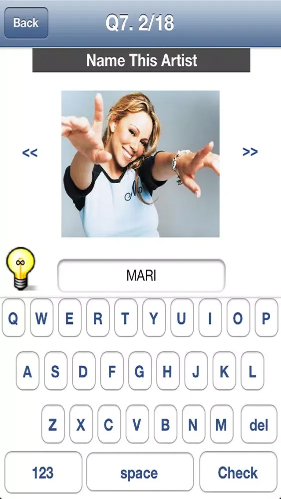 Zrzuty ekranu US Pop Music Trivia Quiz