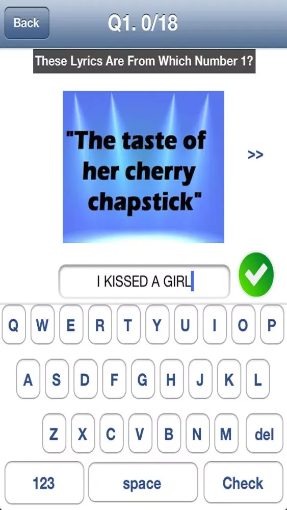 Zrzuty ekranu US Pop Music Trivia Quiz