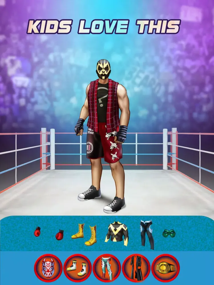 تصاویر A Top Power Wrestler Heroes Dress Up - My First Champion Wrestling Legends Builders Game - Free Apps iPad 