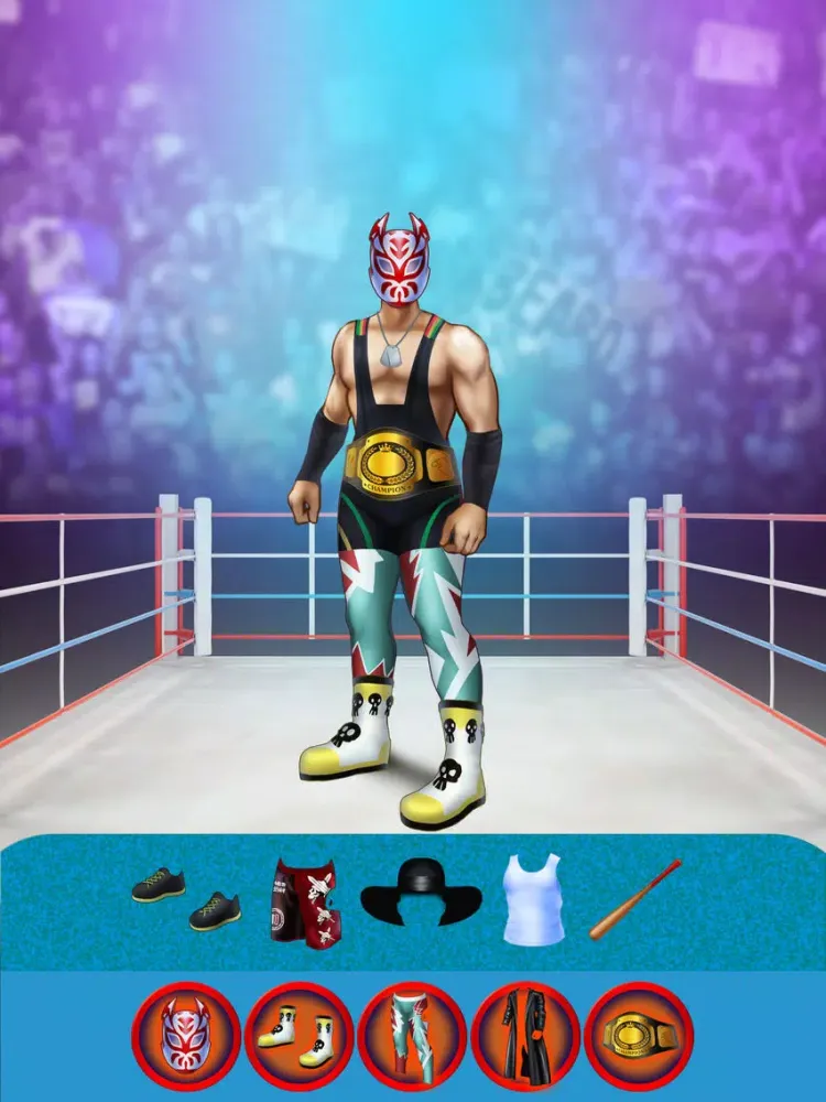 تصاویر A Top Power Wrestler Heroes Dress Up - My First Champion Wrestling Legends Builders Game - Free Apps iPad 