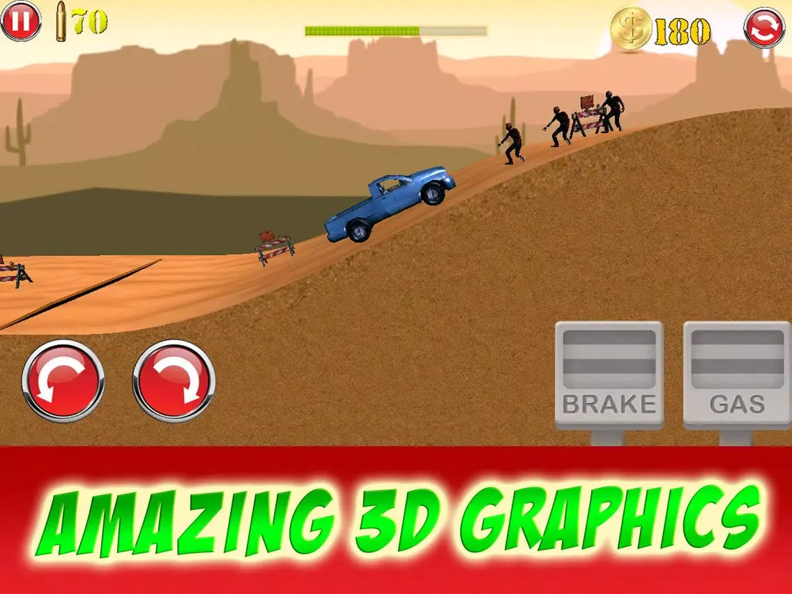 Ảnh chụp màn hình của 3D Zombies Shooter Car Highway Racing Game - FREE iPad 