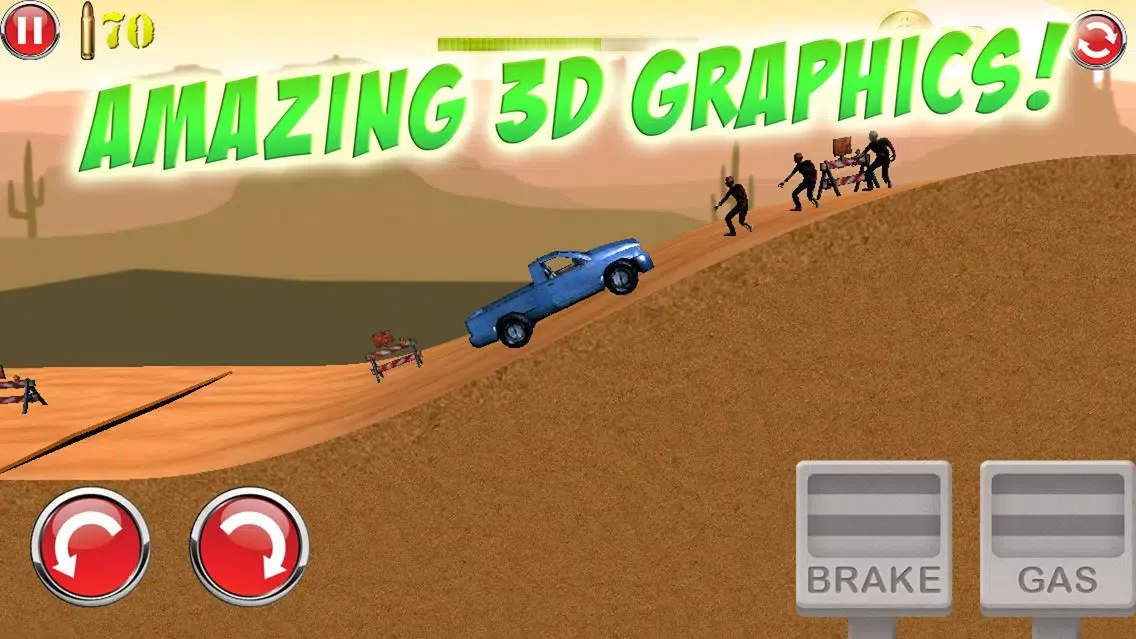 Ảnh chụp màn hình của 3D Zombies Shooter Car Highway Racing Game - FREE