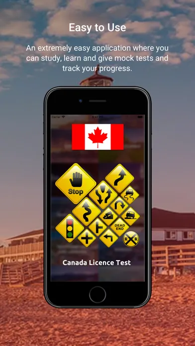 Canadian Driving License Test应用截图