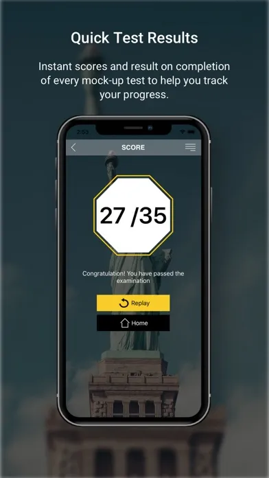Ảnh chụp màn hình của US Driving License (DMV) Test