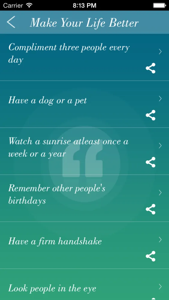 Capturas de tela do 365 Life Quotes