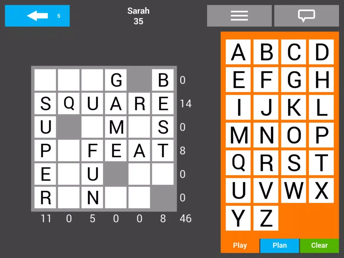 SquareWords iPad  스크린샷