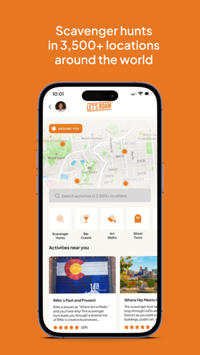 Let's Roam: Scavenger Hunts سکرین شاٹس