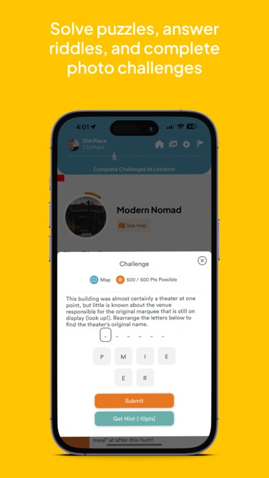 Let's Roam: Scavenger Hunts سکرین شاٹس