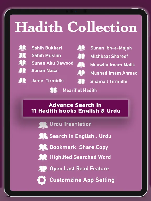 Capturas de pantalla de Hadith Collection English iPad 