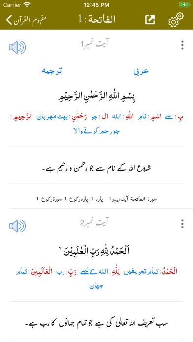 Captures d'écran de Mafhoom al Quran | Tafseer