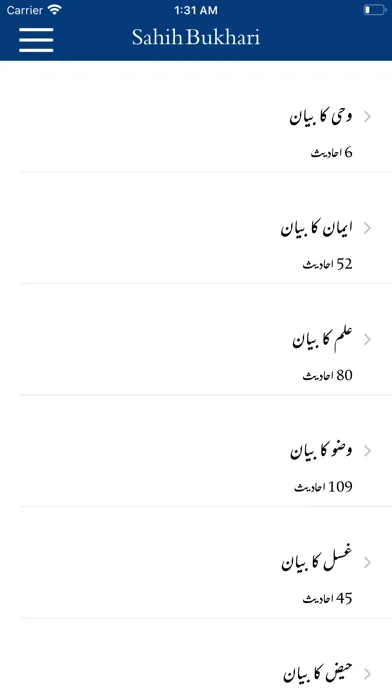 Sahih Bukhari Shareef Urdu স্ক্রিনশট