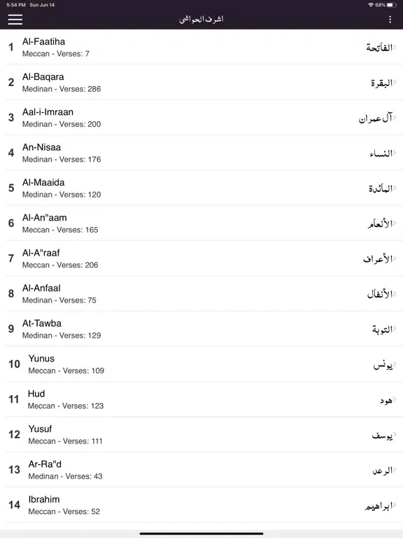 Tangkapan layar Ashraf ul Hawashi Tafseer Urdu iPad 