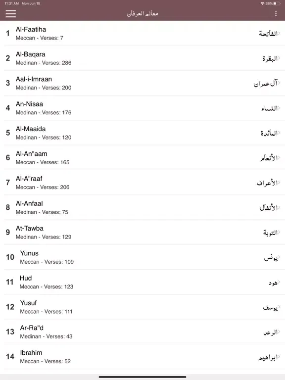 Mualim ul Irfan Tafseer Quran iPad  Ekran Görüntüleri