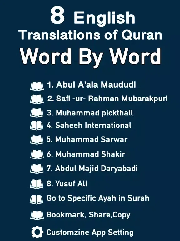 Captures d'écran de Quran Multi Translations iPad 