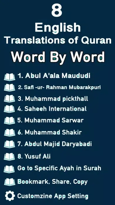 Captures d'écran de Quran Multi Translations