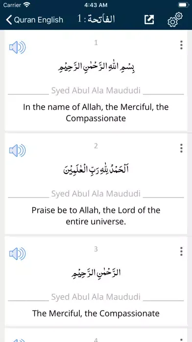 Captures d'écran de Quran Multi Translations