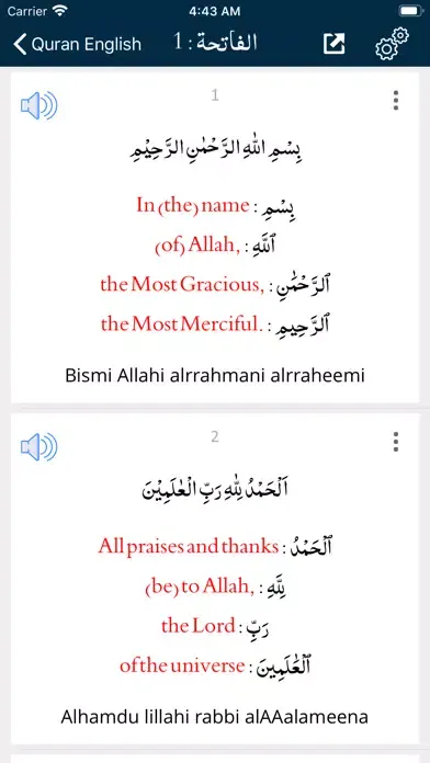 Captures d'écran de Quran Multi Translations