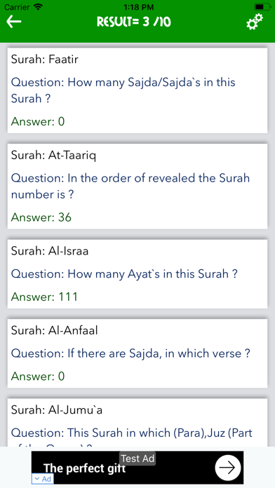 Quran Quiz - MCQ's of Quran سکرین شاٹس
