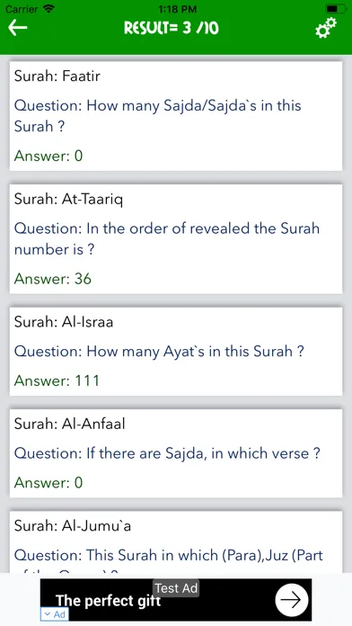 Quran Quiz - MCQ's of Quran Screenshots