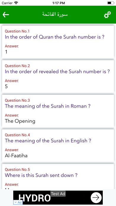 Quran Quiz - MCQ's of Quran سکرین شاٹس