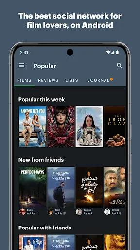 Letterboxd Ekran Görüntüleri