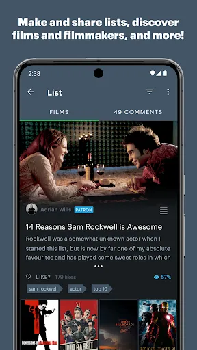 Letterboxd Ekran Görüntüleri