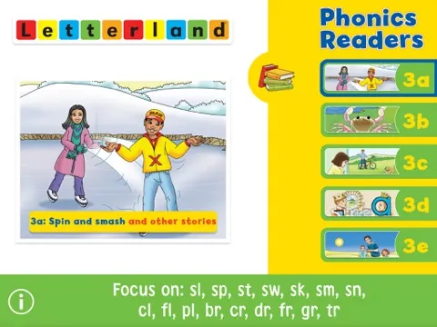 Tangkapan skrin Letterland Phonics Readers Set 3 iPad 