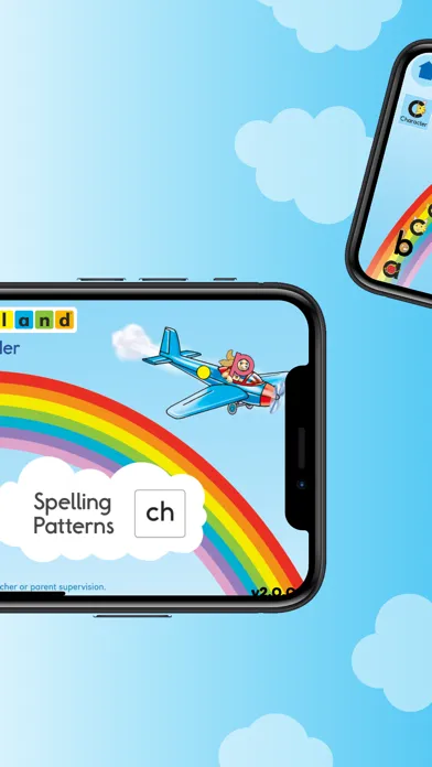 Capturas de tela do Letterland Word Builder