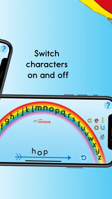 Capturas de tela do Letterland Word Builder