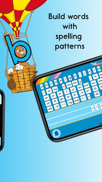 Capturas de tela do Letterland Word Builder