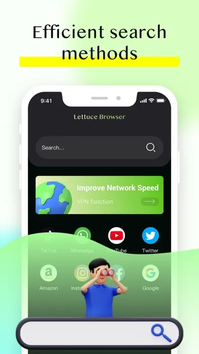 Lettuce Browser - VPN Location स्क्रीनशॉट