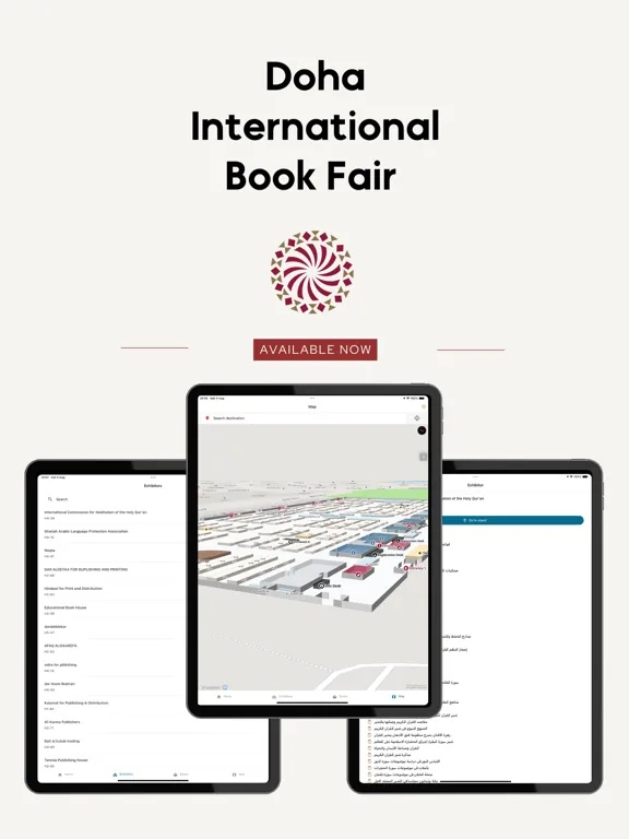 Doha Book Fair Wayfinding iPad 应用截图