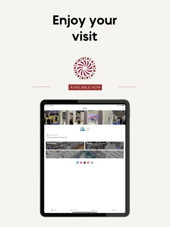 Doha Book Fair Wayfinding iPad 应用截图