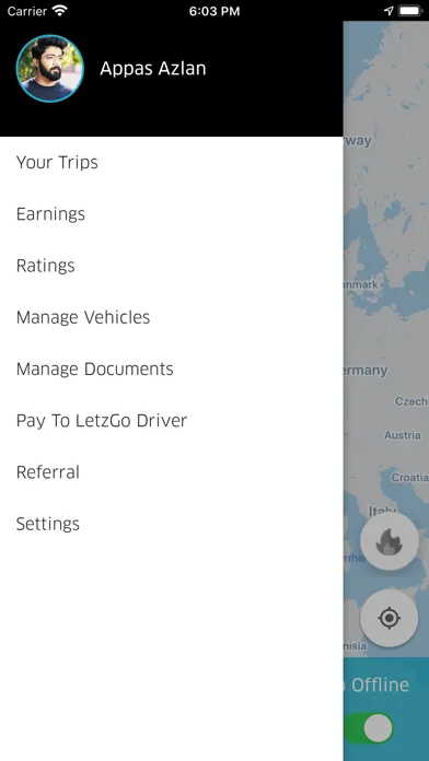 LetzGo Driver スクリーンショット