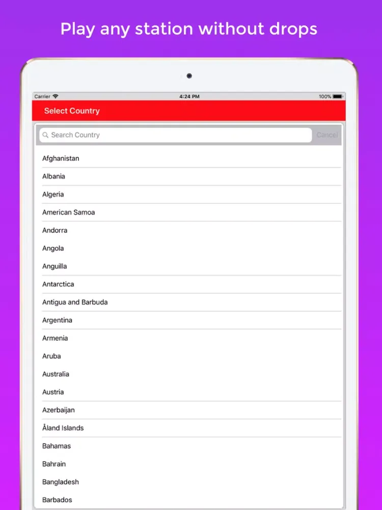LetzTune - Worldwide FM Radio iPad  Screenshots
