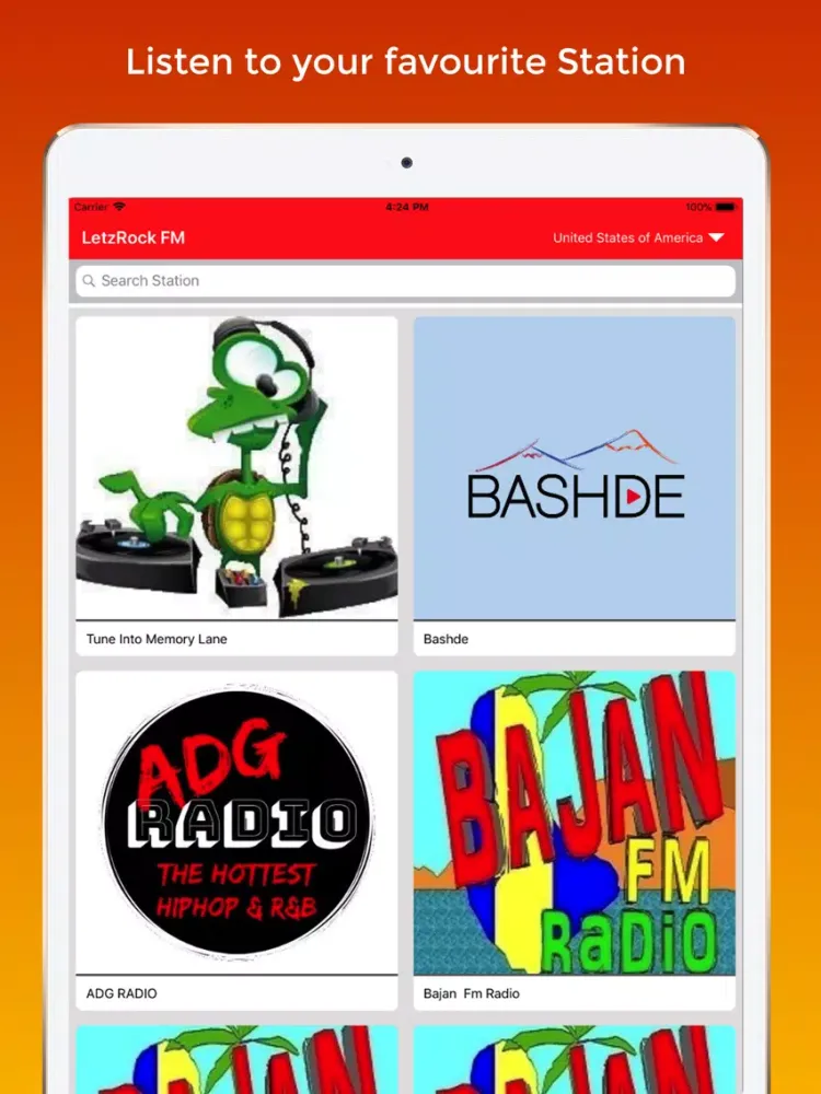 LetzTune - Worldwide FM Radio iPad  Screenshots