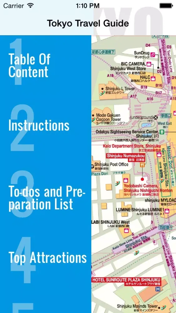 Tangkapan layar Tokyo travel guide and offline map - Tokyo metro Tokyo subway Narita Haneda Tokyo airport transport, Tokyo city guide, JR Japan Railway traffic maps lonely planet sightseeing trip advisor