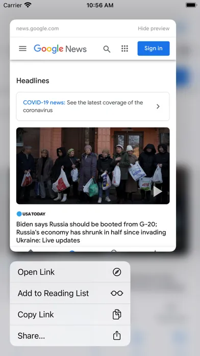Capturas de pantalla de µBrowser™