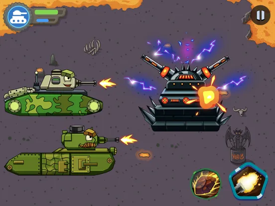 Captures d'écran de Tank Battle: Games for boys iPad 