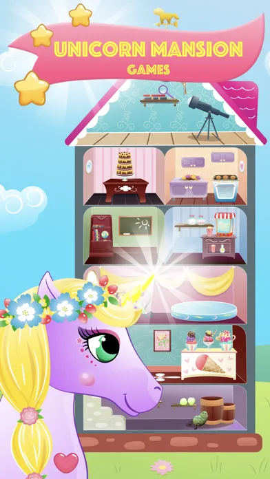 Pony unicorn games for kids應用截圖
