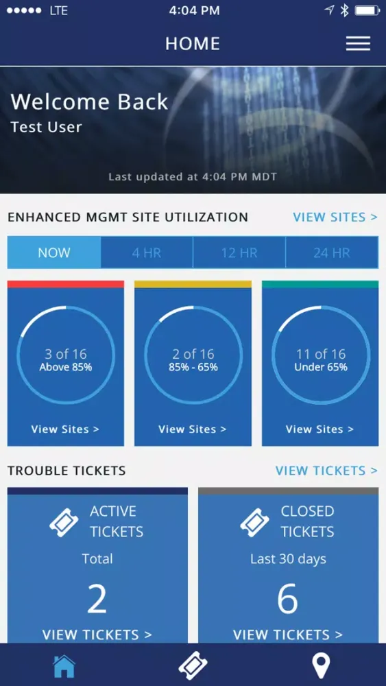 MyLevel3 Mobile Screenshots